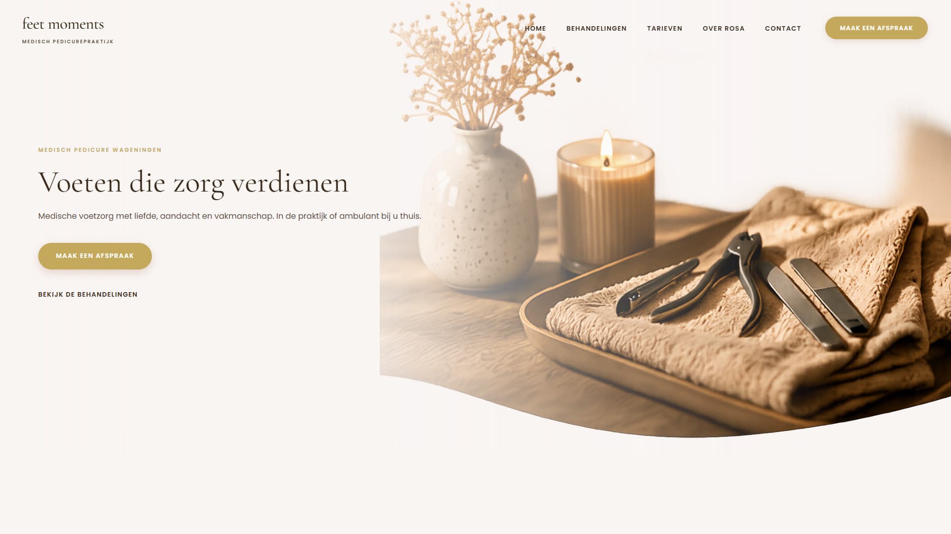 Feet Moments - Medische Pedicurepraktijk Website
